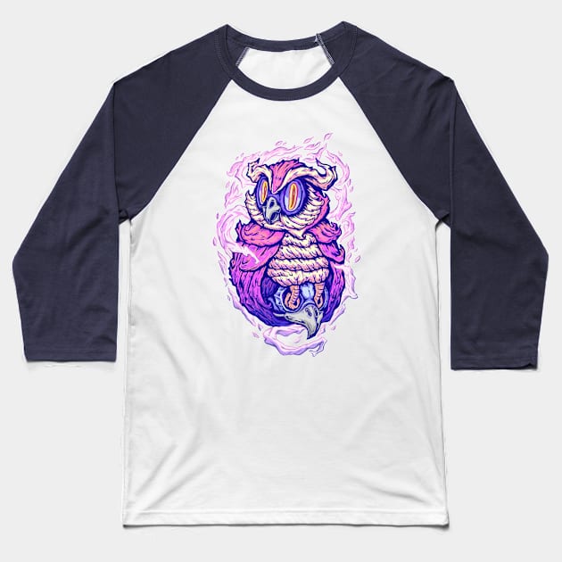 Owl Spirit Baseball T-Shirt by Villainmazk